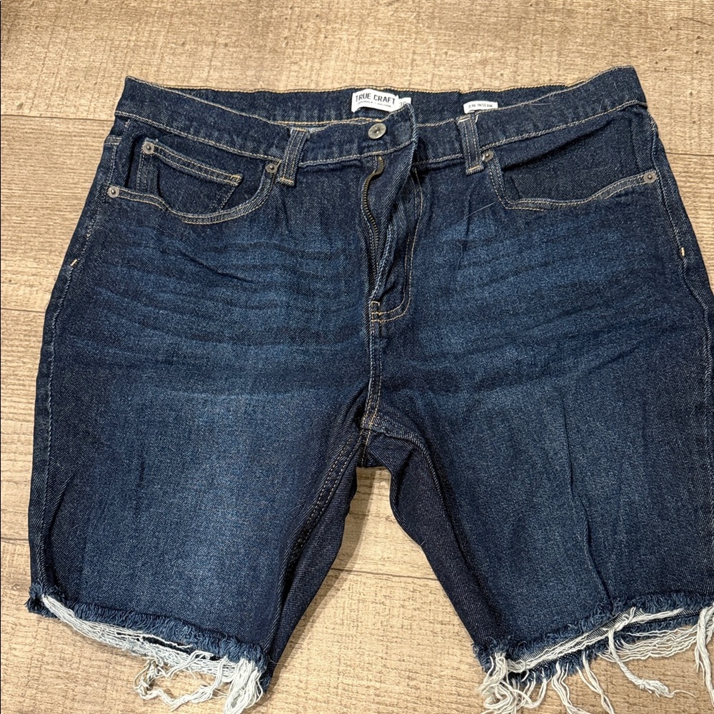 True Craft Indigo Denim Shorts